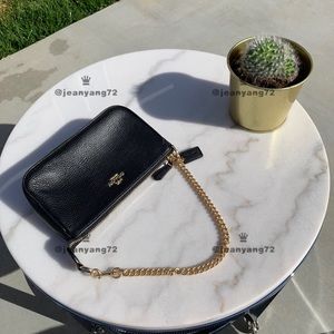 Coach Leather Large 19 Wristlet Clutch Bag Satchel